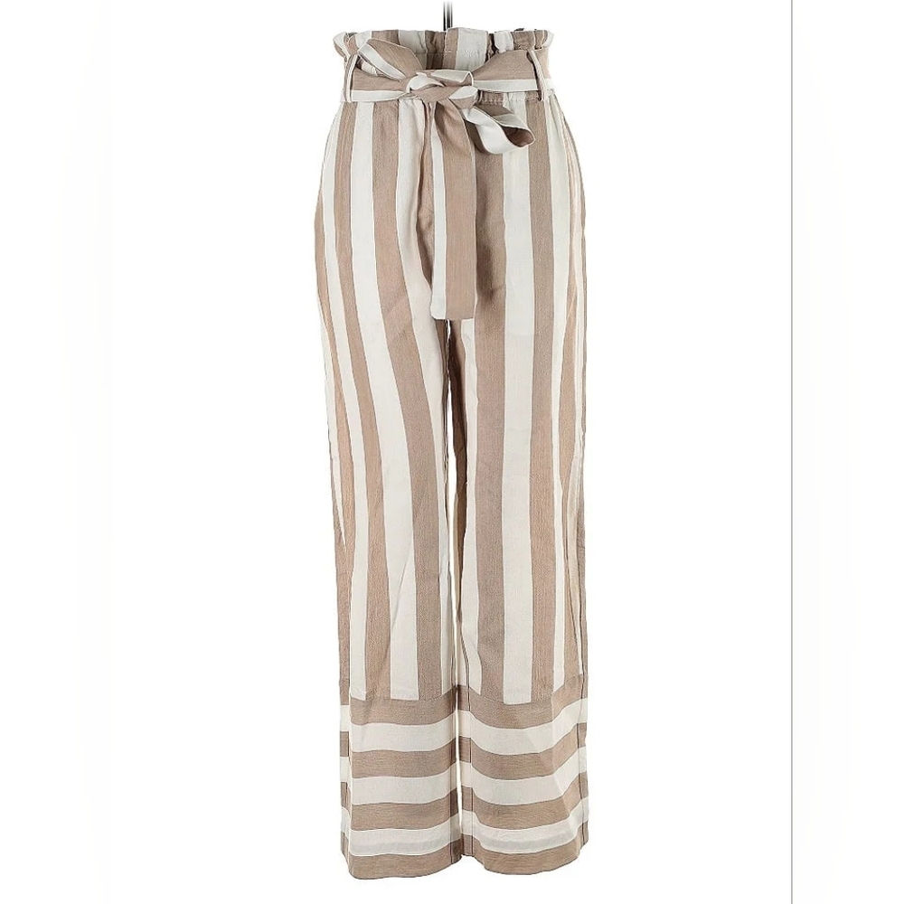 J. Crew Point Sur Stripe Paperbag Waist Pants